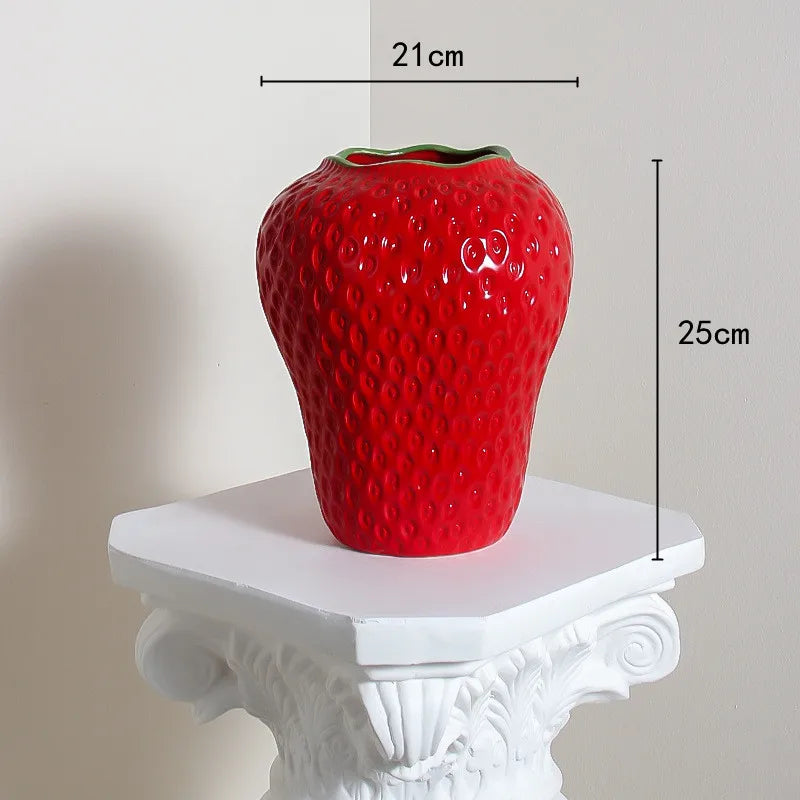 Strawberry Flowerpot Vase