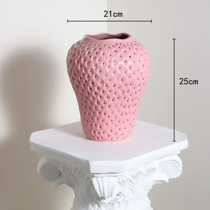 Strawberry Flowerpot Vase